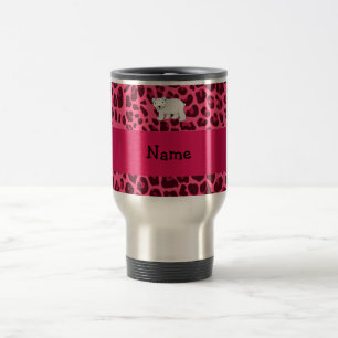 Caneca Térmica Impressão conhecido personalizado do leopardo do