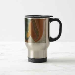 Caneca Térmica Impressão de Arte Abstrata Retro
