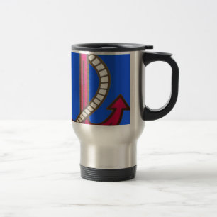 Caneca Térmica Impressão de Arte de Âncora Vermelha