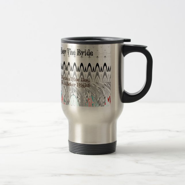 Caneca Térmica Impressão de Arte de Presente de Chuveiro de Noiva (Direita)
