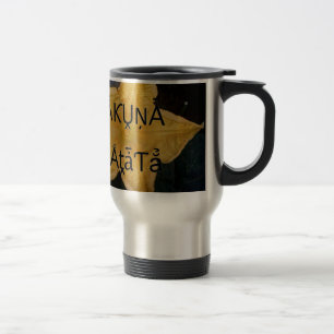 Caneca Térmica Impressão de Arte Estrela Dourada Hakuna Matata