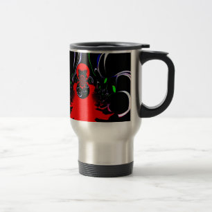 Caneca Térmica Impressão de Arte Fluida Kaleidoscópio