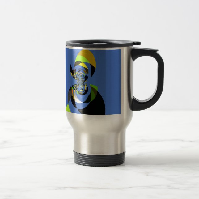 Caneca Térmica Impressão de Design de arte por vetor de mulher af (Direita)