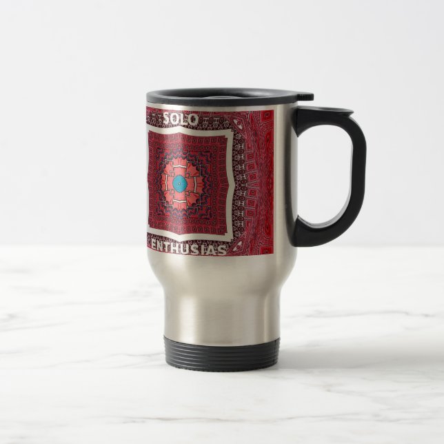 Caneca Térmica Impressão de Padrão de Cultura Sindhi Tradicional (Direita)