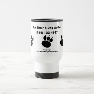 Caneca Térmica Impressão de Pet Sitter & Dog Walker