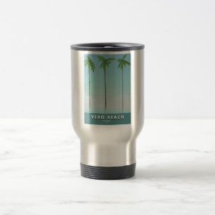 Caneca Térmica impressão de pôster de viagem ilustrado do Catar