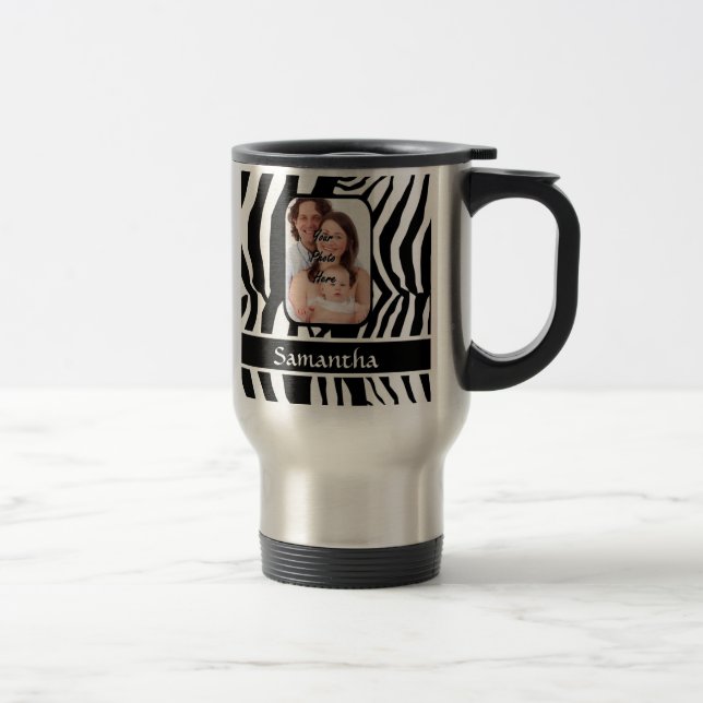 Caneca Térmica Impressão em branco e preto (Direita)