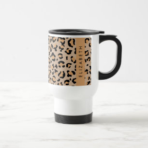 Caneca Térmica Impressão Leopardo, Manchas, Leopardo Marrom, Seu 