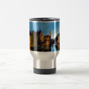 Caneca Térmica Impressionante! Bruges medievais - Foto Pro