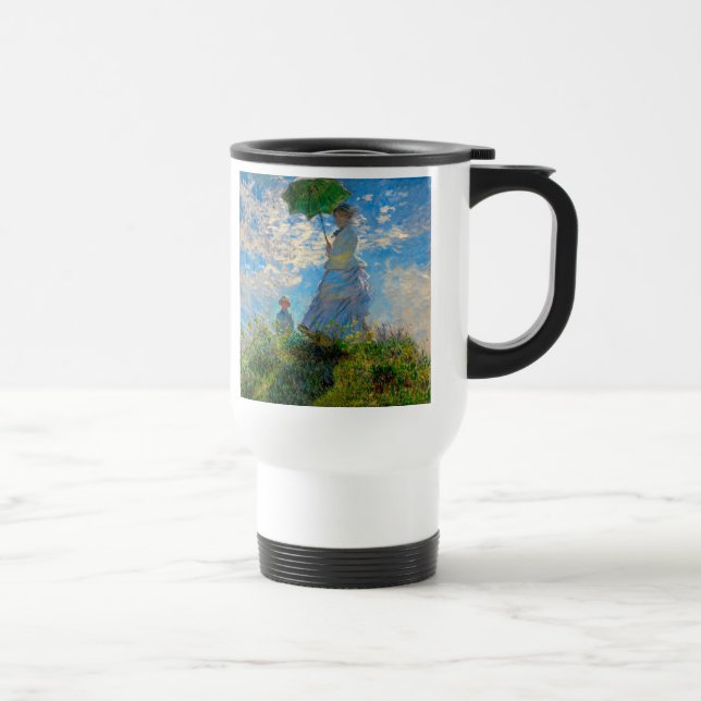 Caneca Térmica Impressionismo de Monet Woman (Direita)