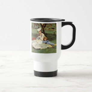 Caneca Térmica Impressionista Manet Pintura da Família Francesa