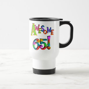 Caneca Térmica Incrível 65 Camisetas de aniversário e presentes
