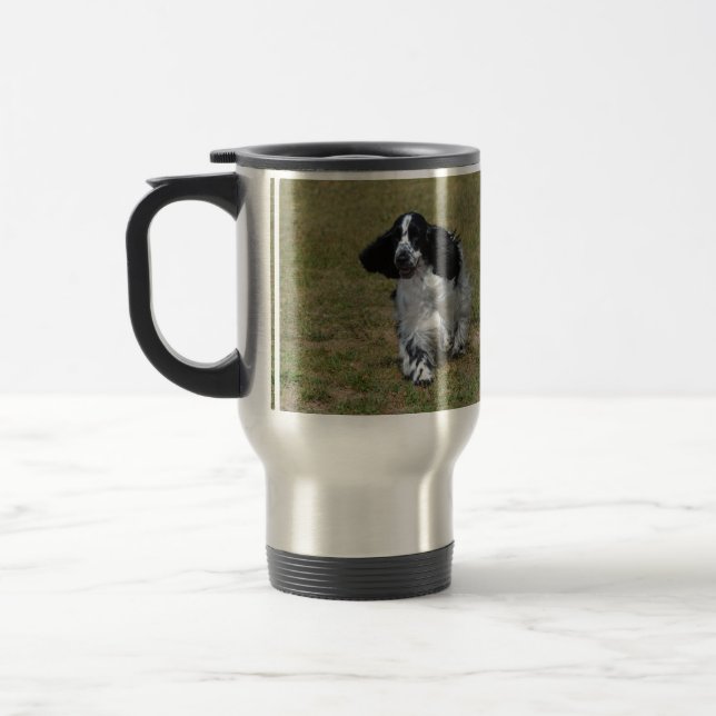 Caneca Térmica Inglês adorável cocker spaniel (Esquerda)