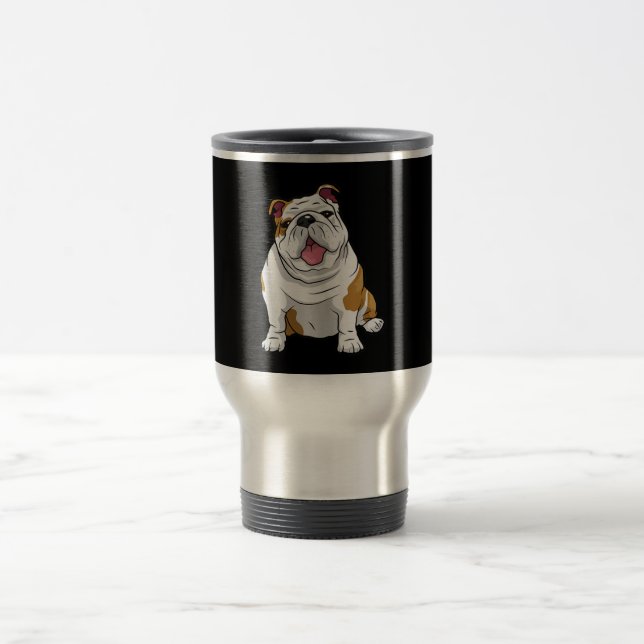 Caneca Térmica Inglês Bulldog Incrível Engraçado Cães-do-cachorro (Centro)