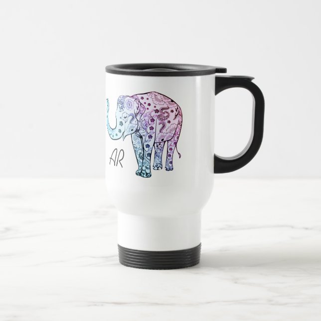 Caneca Térmica Iniciais conhecidas feitas sob encomenda florais (Direita)