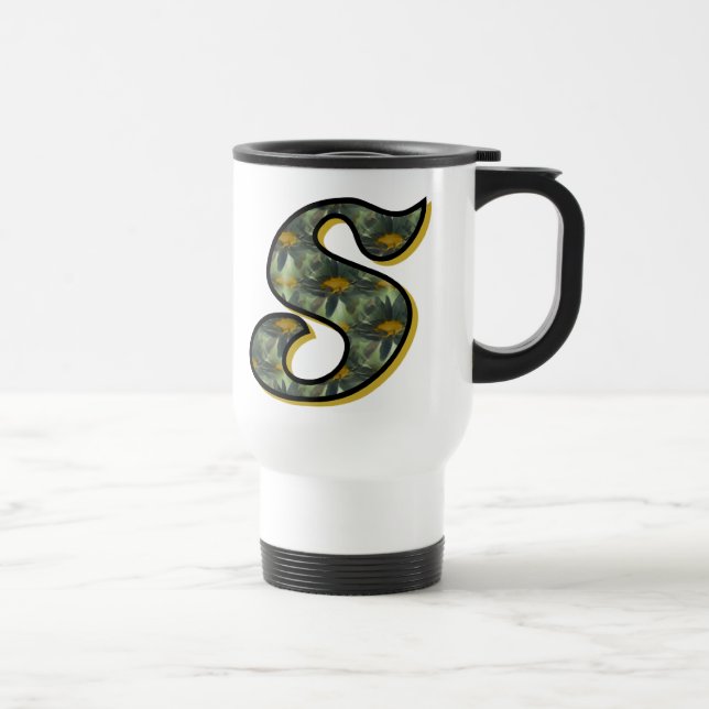 Caneca Térmica Inicial S Monograma de Margarida (Direita)