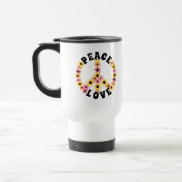 Caneca Térmica International Day of Peace Love Flower