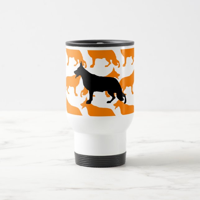 Caneca Térmica Invasão de cães pastor 2 (Centro)