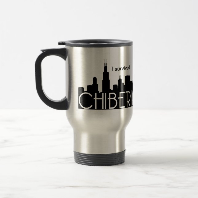 Caneca Térmica Invernos de Chicago igualmente conhecidos como (Esquerda)