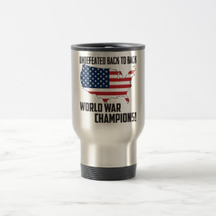 Caneca Térmica Invicto de volta à guerra mundial traseira