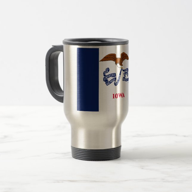 Caneca Térmica Iowa Flag (Frente Esquerda)