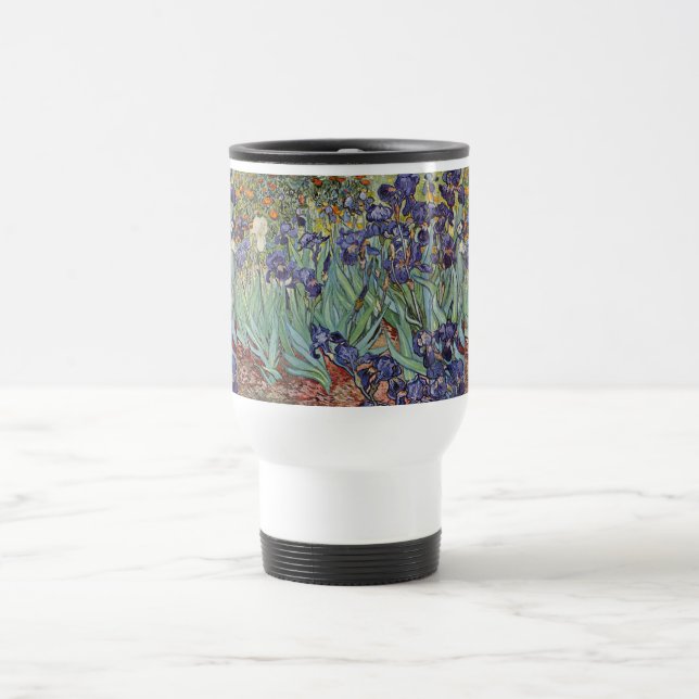 Caneca Térmica Íris de Van Gogh Pintura Impressionista (Centro)