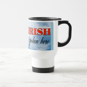Caneca Térmica Irlandês falou aqui terra nublada