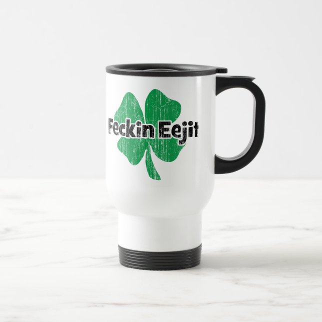 Caneca Térmica Irlandês Feckin Eejit (Direita)