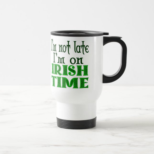 Caneca Térmica Irlandês Time Engraçado Dando - Personalizado (Direita)