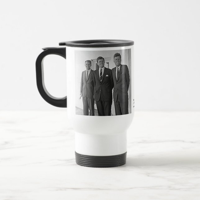 Caneca Térmica Irmãos de Kennedy, John, Ted, Robert (Esquerda)