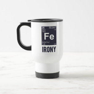 Caneca Térmica Ironia irónica do FE do elemento químico