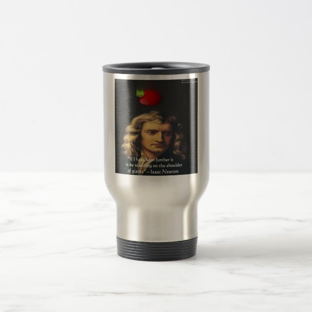 Caneca Térmica Isaac Newton "Giants Shoulders" Wisdom Gifts & Tee (Centro)