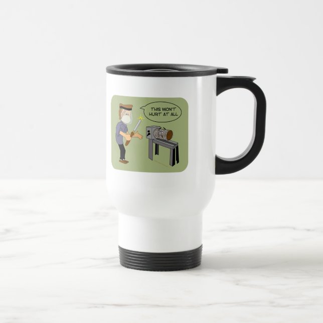 Caneca Térmica Isto não ferirá desenhos animados engraçados de (Direita)
