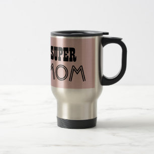 Caneca Térmica Item de Presente Pink Personalizado SUPER MOM 01