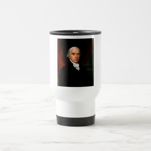 Caneca Térmica James Madison, o 4º Presidente: América Colonial (Centro)