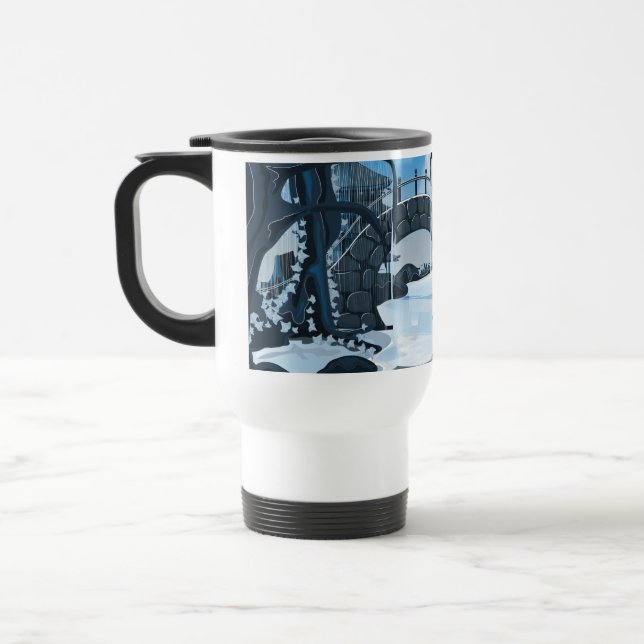 Caneca Térmica Jardins Japoneses Noturnos (Esquerda)