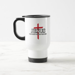 Caneca Térmica Jesus O Caminho A Verdade A Vida Fé Cristã