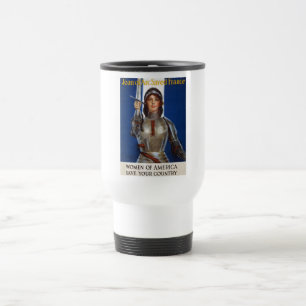Caneca Térmica Joana d'Arc Heroína Francesa, Donzela de Orleans C