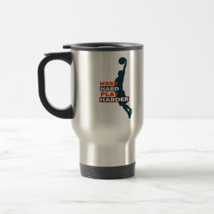 Caneca Térmica Jogador de basquete de Duro para jogar Duro tão cl