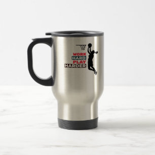 Caneca Térmica Jogador De Basquete Para Duro, Jogador De Basquete