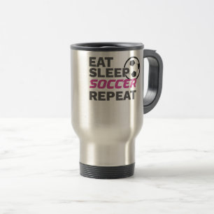 Caneca Térmica Jogador de futebol come futebol Repete futebol