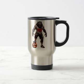 Caneca Térmica Jogador de Futebol Lobisomem Arte de Terror de Hal