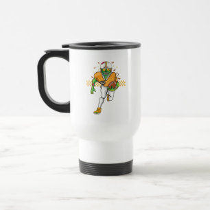 Caneca Térmica Jogador de Futebol Zumbi Correndo com a Bola