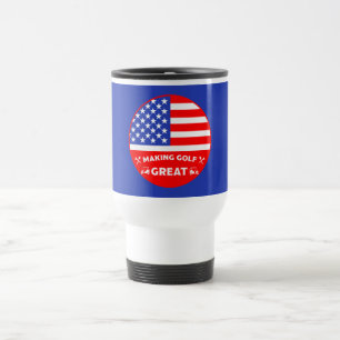 Caneca Térmica Jogador de golfe americano engraçado