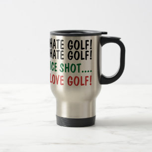 Caneca Térmica Jogador de golfe engraçado eu deio o golfe! Eu am
