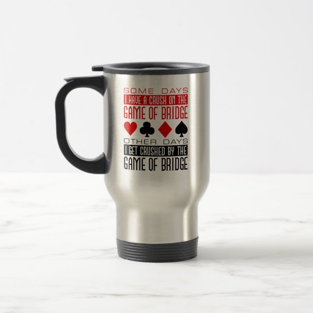 Caneca Térmica Jogador de Ponte Engraçado Jogo Esmagado da Ponte (Esquerda)