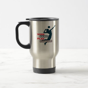 Caneca Térmica Jogador de Voleibol do Duro Tão Clássico para Joga