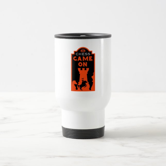 Caneca Térmica Jogadores de xadrez (Centro)