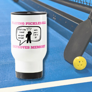 Caneca Térmica Jogar Pickleball melhora a memória de forma engraç
