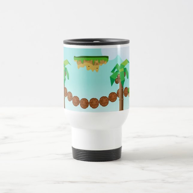 Caneca Térmica Jogo de plataforma retrô ou clássico (Centro)